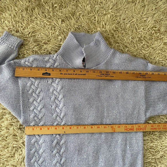 Alison J vintage womens knit sweater lavender - Picture 10 of 12